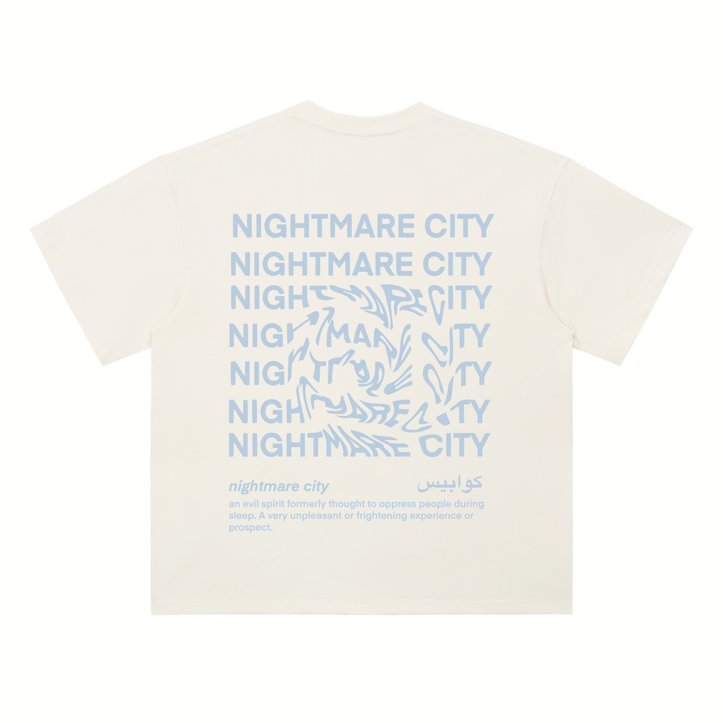 NIGHTMARE CITY BEIGE TEE