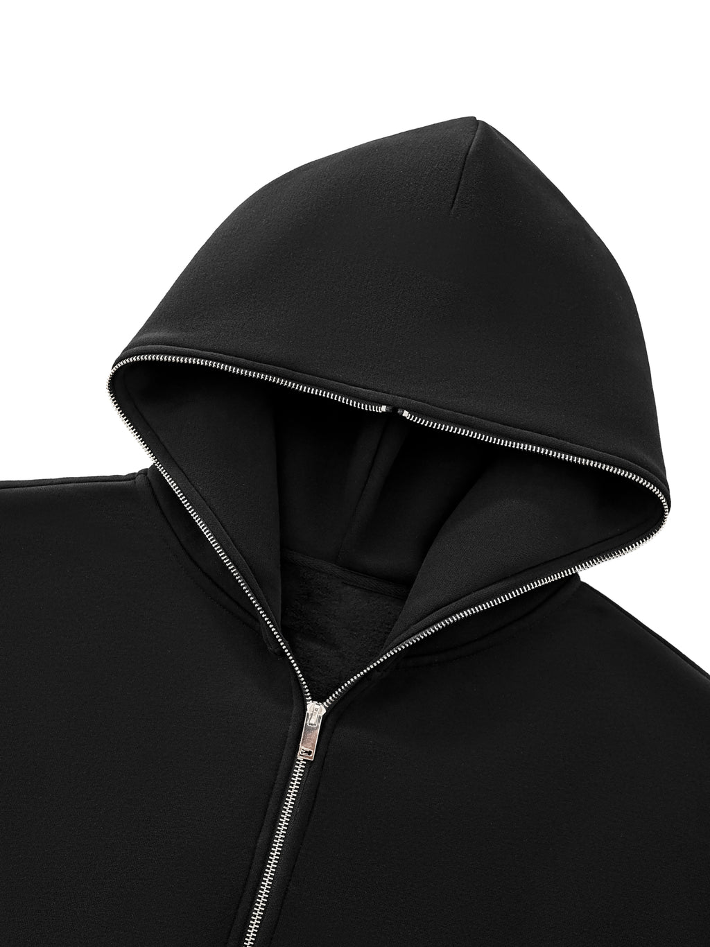 Full-Zip Boxy Hoodie