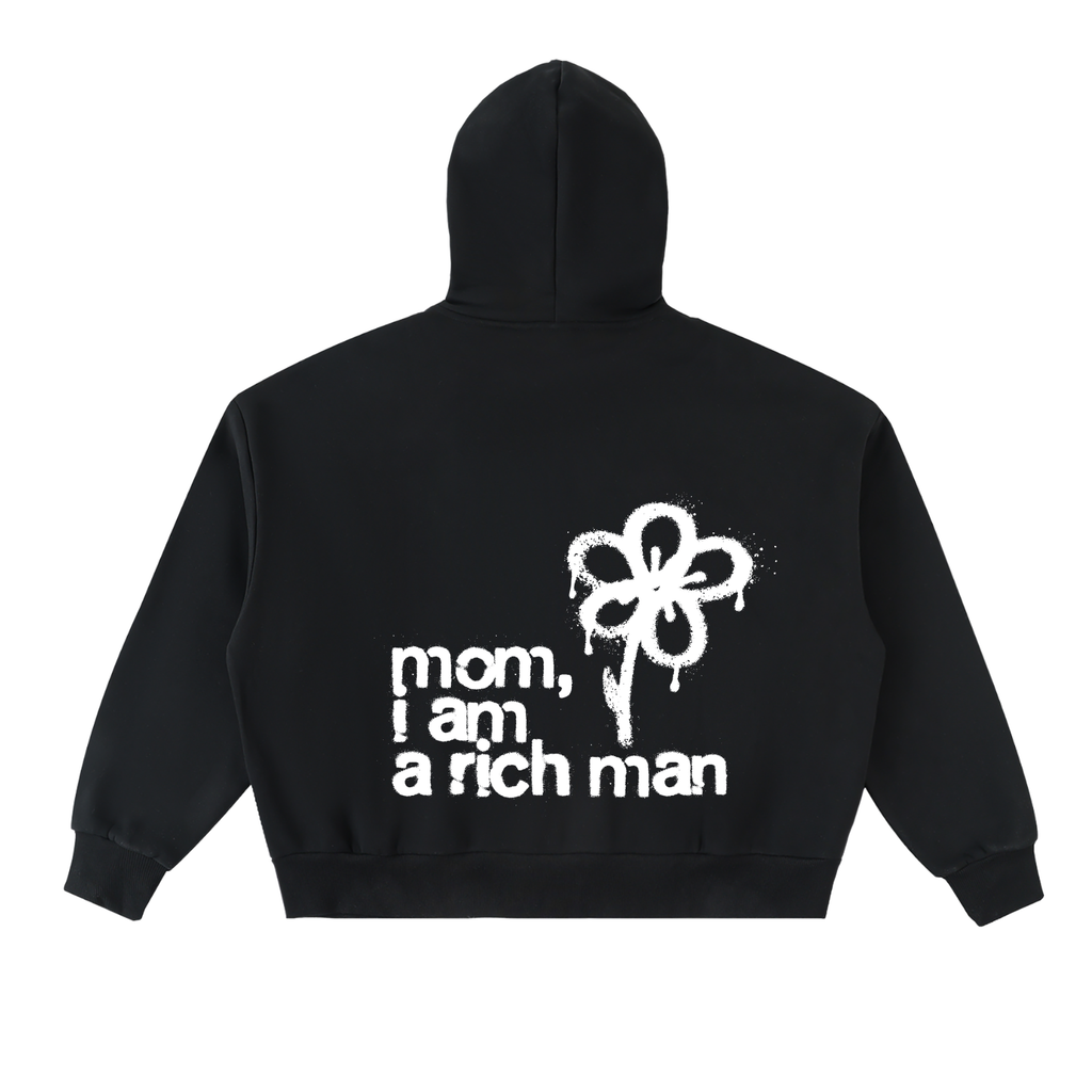 Full-Zip Boxy Hoodie